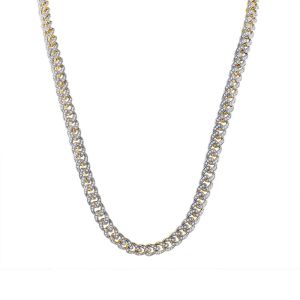 Mens Miami Cuban Link Diamond Chain Necklace 10K Yellow Gold 6.85 Carats